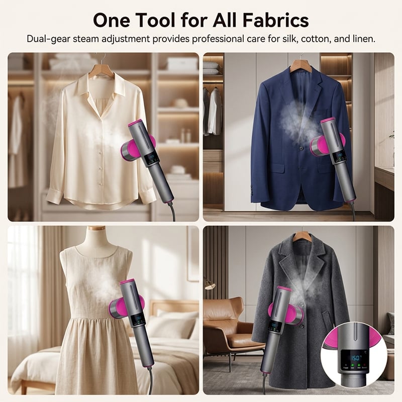 Portable 1200W Travel Garment Steamer | Fast Heat & Powerful Steam