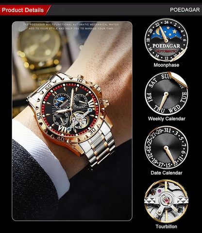 POEDAGAR 1410 | Luxury Automatic Watch بُوداغار 1410 | ساعة أوتوماتيكية فاخرة