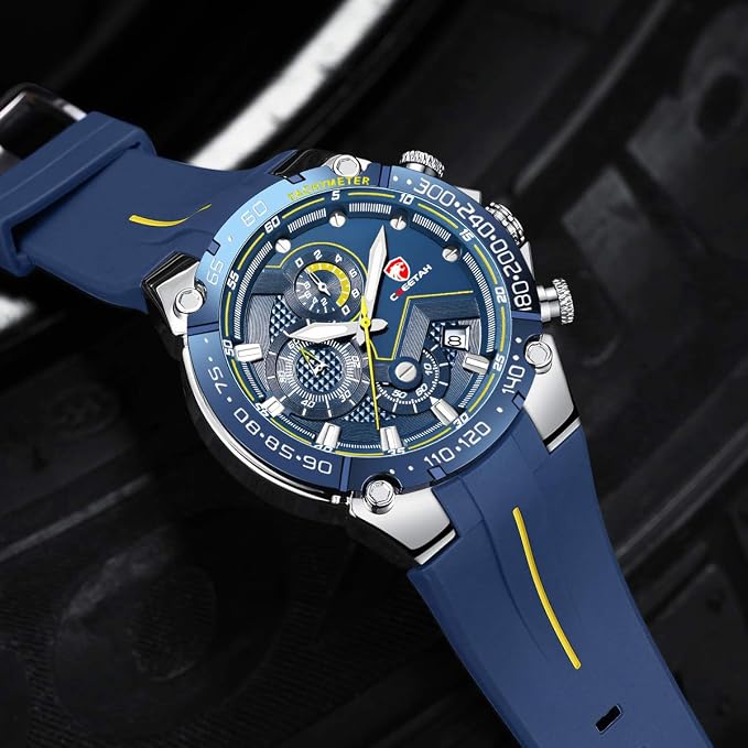 Cheetah Titan Chronograph Watch – Premium Military-Inspired Design with Waterproof Performance