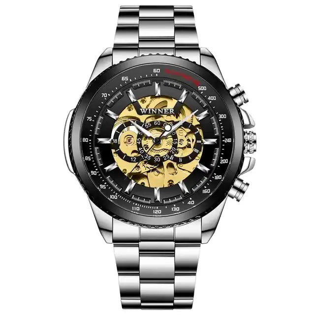 ⭐ Winner Automatic Skeleton Mechanical Watch| Luxury Watch